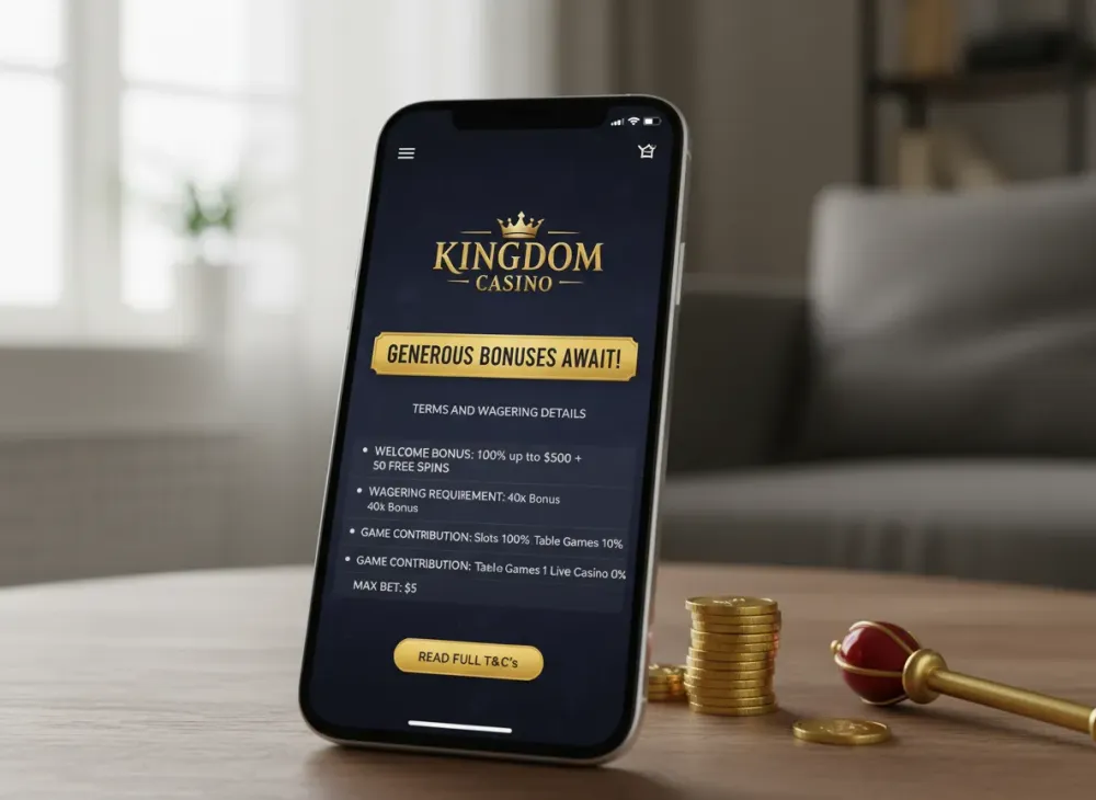 Kingdom casino bonus guide for terms and rewards